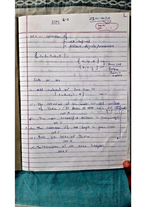 Class 11 ch 1 sets lecture 1 basic