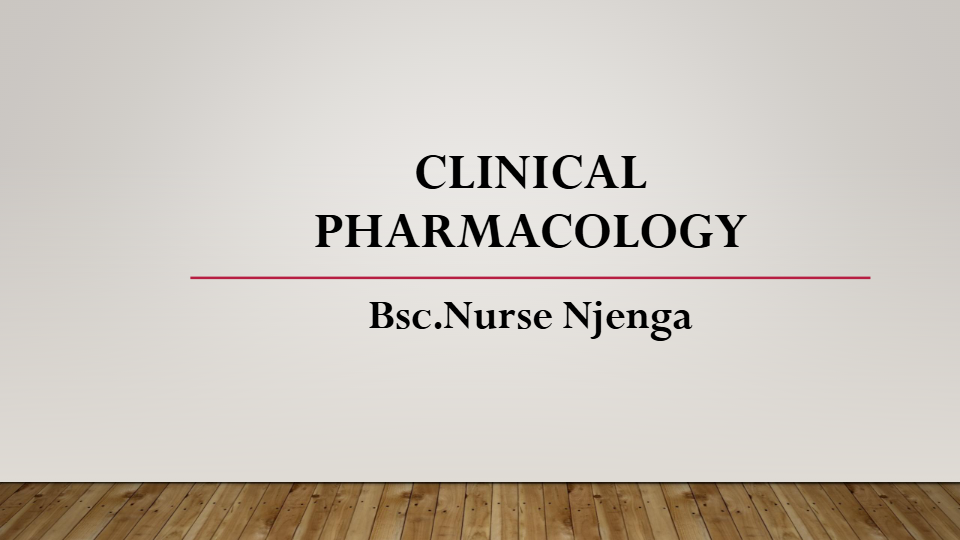 pharmacology