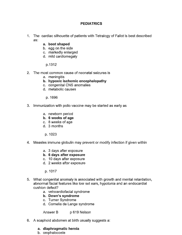 Nelson Textbook of Pediatrics 19th Edition Test Bank | Comprehensive Review MCQs