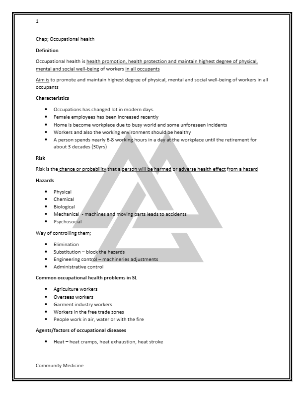 Community Medicine