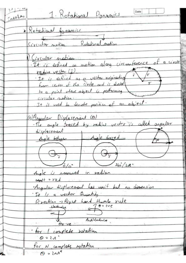 Rotational Dynamics